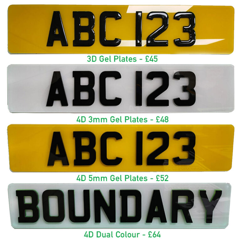 Number plate printing | Boundary Car Care